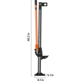 Vevor Farm Wagenheber (1225 mm hoch) Offroad High Lift Farm Jack (3,18 t belastbar) Offroad-Nutzwagenheber, Stoßstangenheber Hochleistungshebebüh...