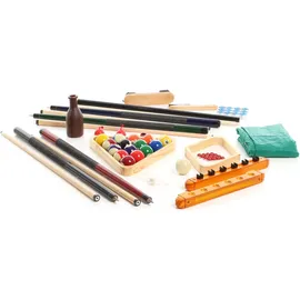 Wiltec Billard Zubehör Komplettset Queue Dreieck Pool Set