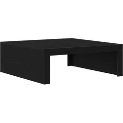 vidaXL Couchtisch aus schwarzem Eichenholz - 100x100x35 cm Hergestellt aus engineered Holz