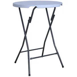 ACAMP Le Havre Stehtisch Ø 80 x 110 cm Grau/Weiß