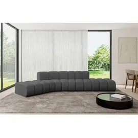 altdecor Ecksofa modulares Sofa Solven-L1 - 380x174x70 cm Grau