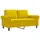 vidaXL 2-Sitzer-Sofa Gelb 120 cm Samt