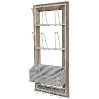 Chic Antique Wandregal 90 x 40 x 15 cm Grau