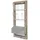 Chic Antique Wandregal 90 x 40 x 15 cm Grau