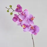 artplants.de Kunstzweig Phalaenopsis Orchidee Ricky, rosa, 105cm - Kunst Orchidee - Orchideenzweig künstlich
