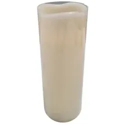 Kerze LED Echtwachs ivory 48440 7,5x7,5x20cm