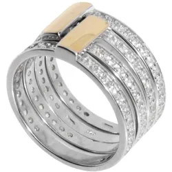 Fingerring OSTSEE-SCHMUCK "Ostsee-Schmuck Ring Sunny Exklusiv Ring Sunny Exklusiv" Gr. 62, silber (silberfarben), Fingerringe, Damen, Gr. 62 (19,7), Silber 925 (Sterlingsilber)