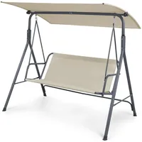 [en.casa] Satten Grau/Beige 3-Sitzer