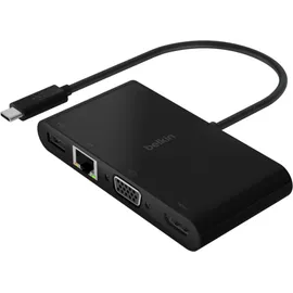 Belkin USB-C auf Gigabit-Ethern. HDMI/VGA/USB-A-Adapter, 100W PD