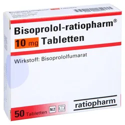Bisoprolol-ratiopharm 10 mg Tabletten 50 St