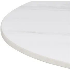VCM Actona Bartisch Malta Ø 80 cm Keramik Weiß