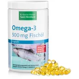 Omega-3 Fischöl-Kapseln 500 mg XXL Sparpackung - 679 g