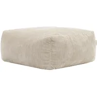 I.C.O.N. Sitzsack-Ottomane Textil 95 x 46 x 95 cm Beige