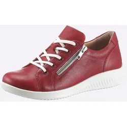 Schnürschuh JOMOS, Damen, Gr. 40, rot, Glattleder, sportlich, Schuhe