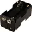 goobay Batteriehalter 4x Mignon Schwarz