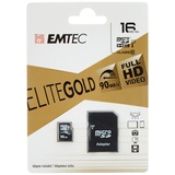 Emtec microSDHC Gold+ 16GB Class 10 + SD-Adapter