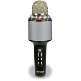 BONTEMPI | StarSync Karaoke - Drahtloses Mikrofon mit Lautsprecher und Lichteffekten für unbegrenzte Karaoke, 65x215x65 mm
