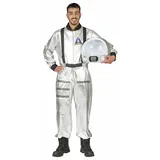 Das Kostümland Astronaut Tobias Kostüm für Erwachsene - Silber - Fasching, Karneval - Weltraum, Astronaut Kostüm - Gr. XS
