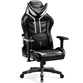 Diablo Chairs X-Ray Gaming-Stuhl schwarz/weiß Small