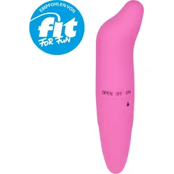 Vibrator mit gebogener Spitze, 12,5 cm, rosa