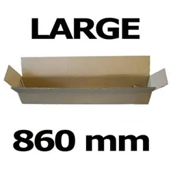 VEPATIM Faltkarton Versandhülsen  860x105x105mm sehr stabil 2-wellig braun