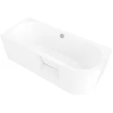 PORTAS Links Badewanne mit Tür, 170x75x60cm, Weiß