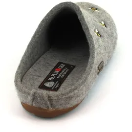 HAFLINGER Everest Api Filzpantofffeln mit Applikation Steingraumeliert (84), Gr. 41