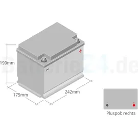 Exide EK620 62Ah 12V