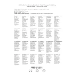 ich-zapfe Schanksäule, Modell „Tower“, mit Beleuchtung, matt gebürstet, 1-leitig, 80 mm Ø