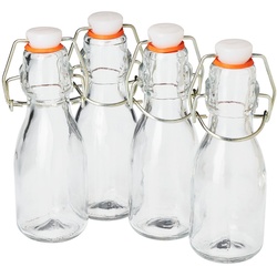 VBS Trinkflasche Mini-Bügelflaschen, 4 Stück