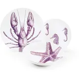 Excelsa 63034 Flore et Faune Platzset, Keramik, violett