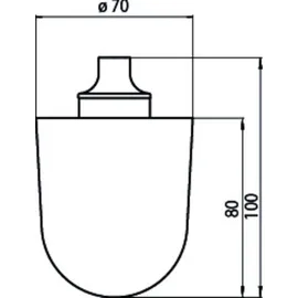 EMCO WC-Bürstengarnitur Rondo2 Weiß