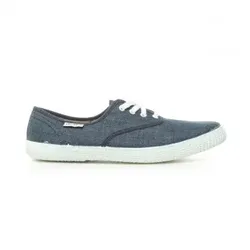 Victoria für Damen. 106653 Klassische Denimschuhe (35), Blau, Stoff, Wohnung, Schnürsenkel, Lässig