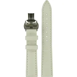 Certina - Leder Lederarmband 16mm/14mm C600019057 - alligator-prägung,rind,weiß