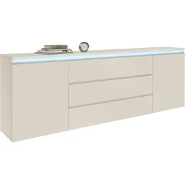 Home Affaire Magic 240 x 81 x 40 cm kaschmir matt / Braun