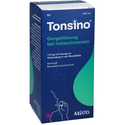 Tonsino Gurgellösung bei Halsschmerzen 1,5mg/ml Lösung zur Anwendung in der Mundhöhle