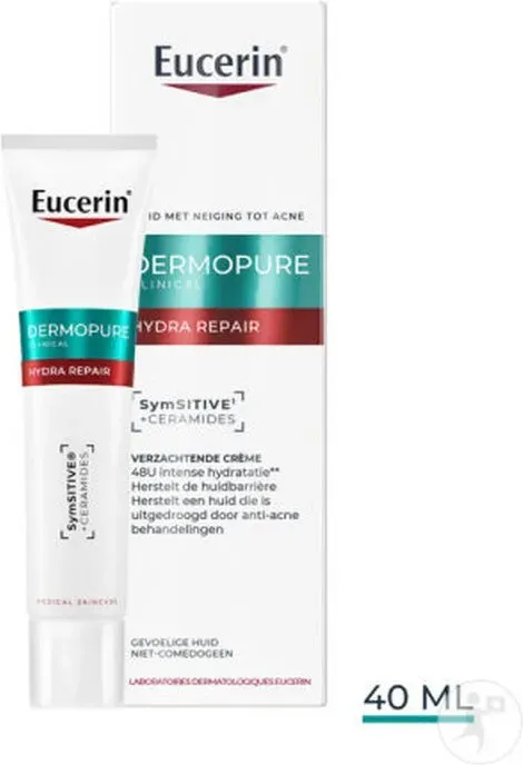 Eucerin Dermopure Klinische Feuchtigkeits-Reparatur-Beruhigungscreme 40 ml