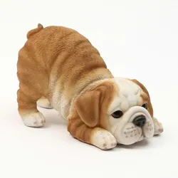 Hund LUCY Dekofigur Tierfigur englische Bulldogge Welpe H: 10,5cm