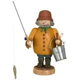 seiffener volkskunst eg schauwerkstatt Räuchermann Angler, 22 cm