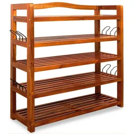 CASARIA Schuhregal 80 x 82 x 26 cm offen / braun