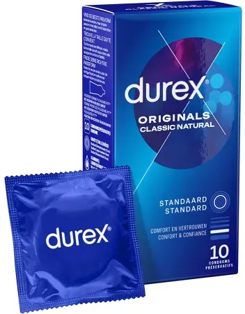 Durex Original Classic Natural Kondome 10 Stück