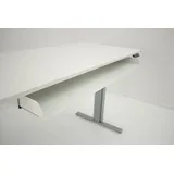 Kerkmann Move 3 tube elektrisch höhenverstellbarer Schreibtisch anthrazit rechteckig, T-Fuß-Gestell silber 120,0 x 80,0 cm