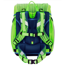 Scout Alpha Neon Safety Schulranzen-Set 4-teilig green gecko