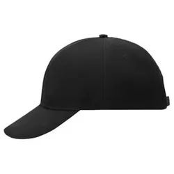 Gedrehte 6 Panel Cap MB609, schwarz, Einheitsgröße - schwarz