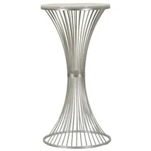 Natur24 Mauro Ferretti Tisch Funnel Silber Marmor Durchmesser 50x100 cm