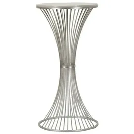 Natur24 Mauro Ferretti Tisch Funnel Silber Marmor Durchmesser 50x100 cm