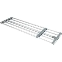 Wenko Teleskop-Garderobe 50609100 silber Metall 5 Haken 70,0-120,0 x