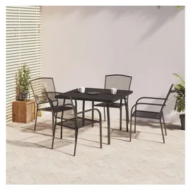 vidaXL Garten-Essgruppe 5-tlg. Anthrazit