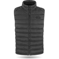 normani Steppweste Herren Weste Turku Wattierte Outdoor Steppweste Winddicher Midlayer mit Stehkragen grau L | L