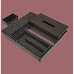 progettobagno Schubladeneinrichtungspaket CA40L, Accessoires, grau